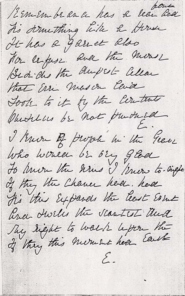 I know of people in the Grave Dickinson Electronic Archives